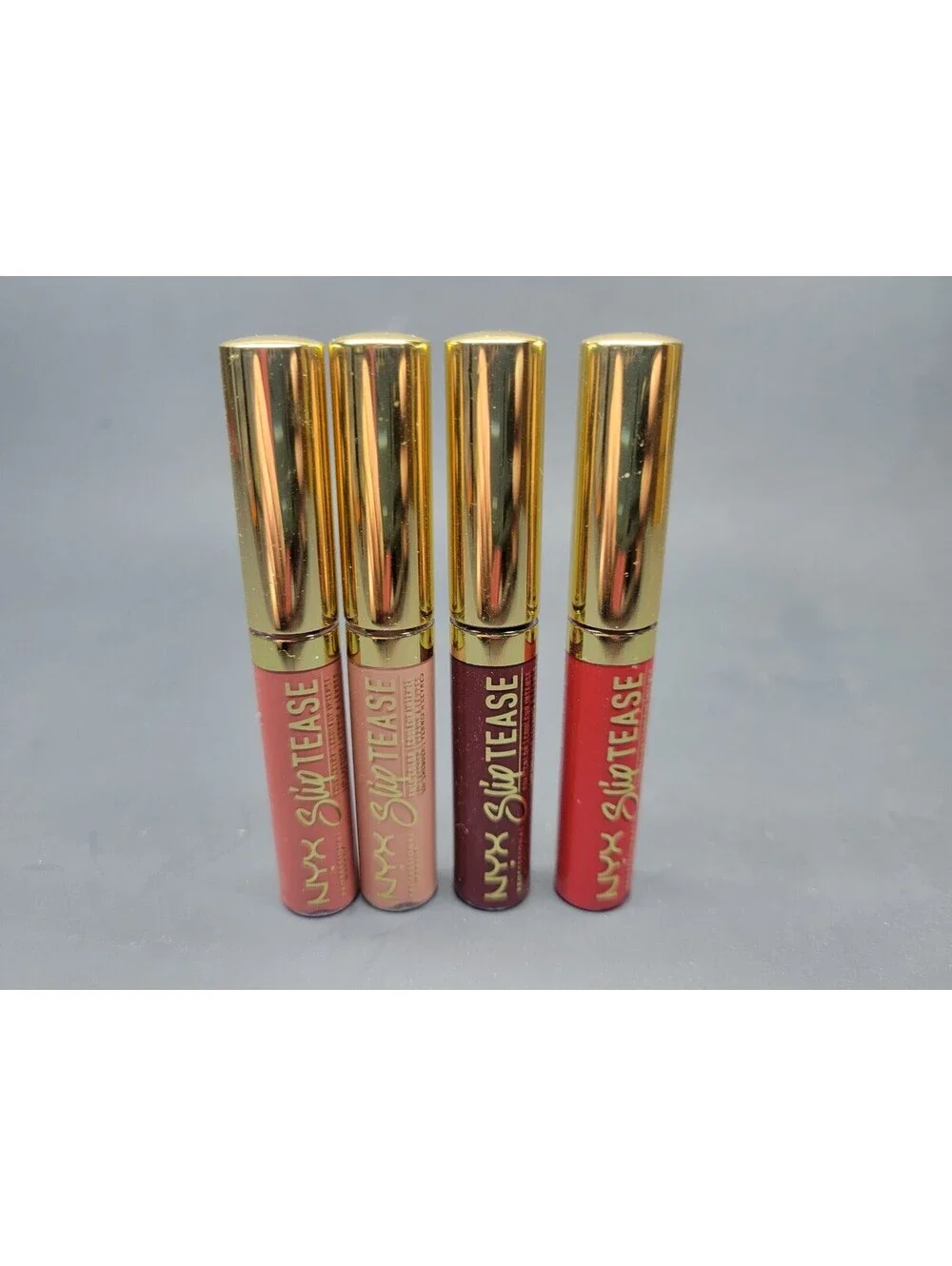 8 Pc Set NYX Slip Tease Full Color Lip Lacquer 0.09 oz / 2.7 mL Travel Size NWOB